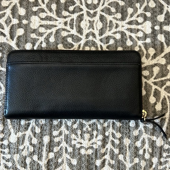 Kate spade black leather zip wallet - Picture 4 of 7